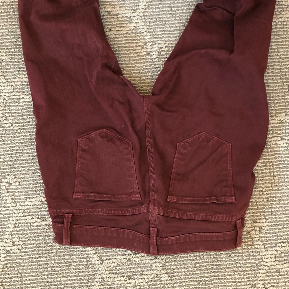 J brand size 27 zoey jeans- Lava (maroon) skinny - Picture 5 of 5